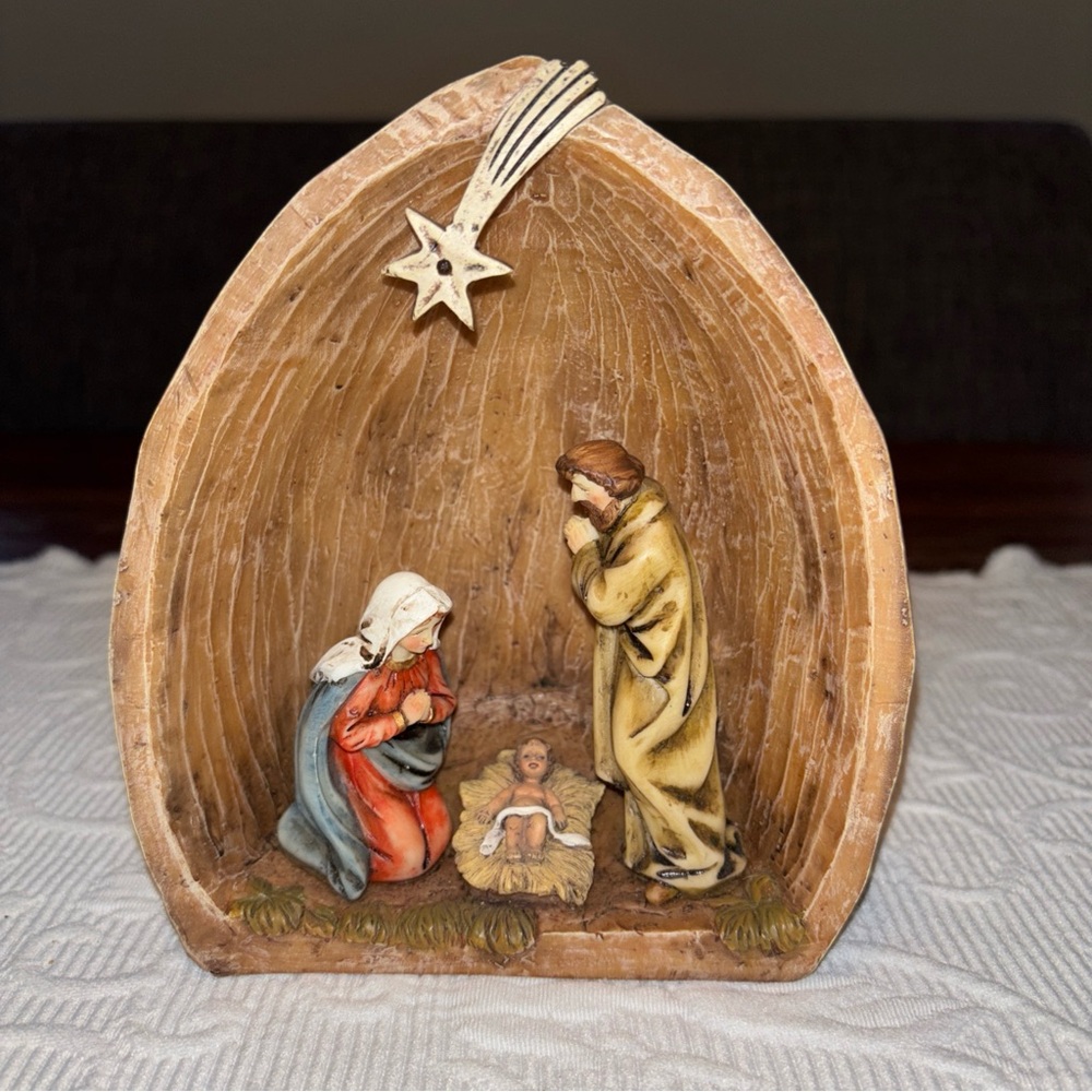 Handcrafted Resin Nativity Holy Family Mary Joseph‎ & Jesus- READ - NOT TESTED